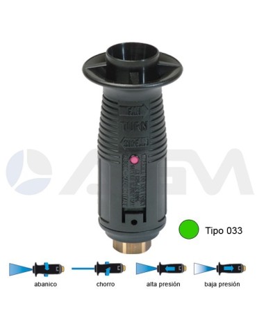 T10P BOQUILLA ÁNGULO VARIABLE TIPO 033 -VERDE CLARO.