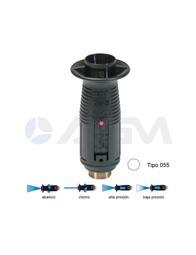 T10P BOQUILLA ÁNGULO VARIABLE TIPO 055 -BLANCO.