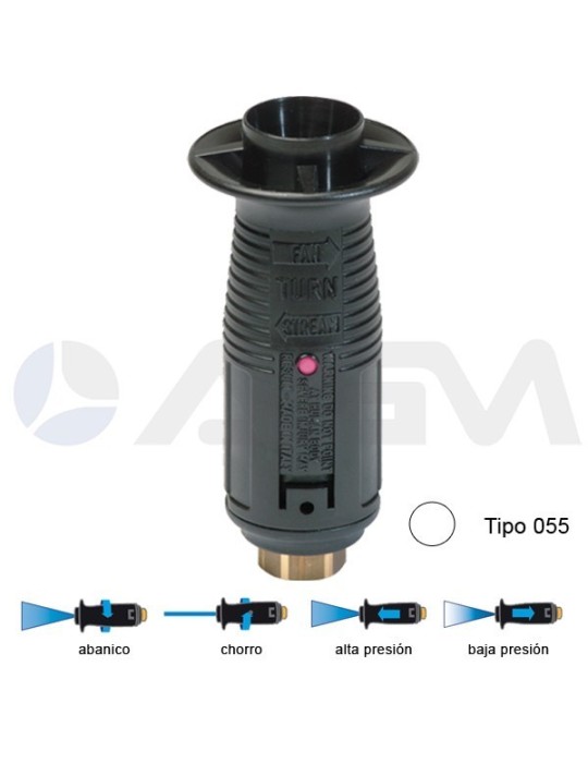 T10P BOQUILLA ÁNGULO VARIABLE TIPO 055 -BLANCO.