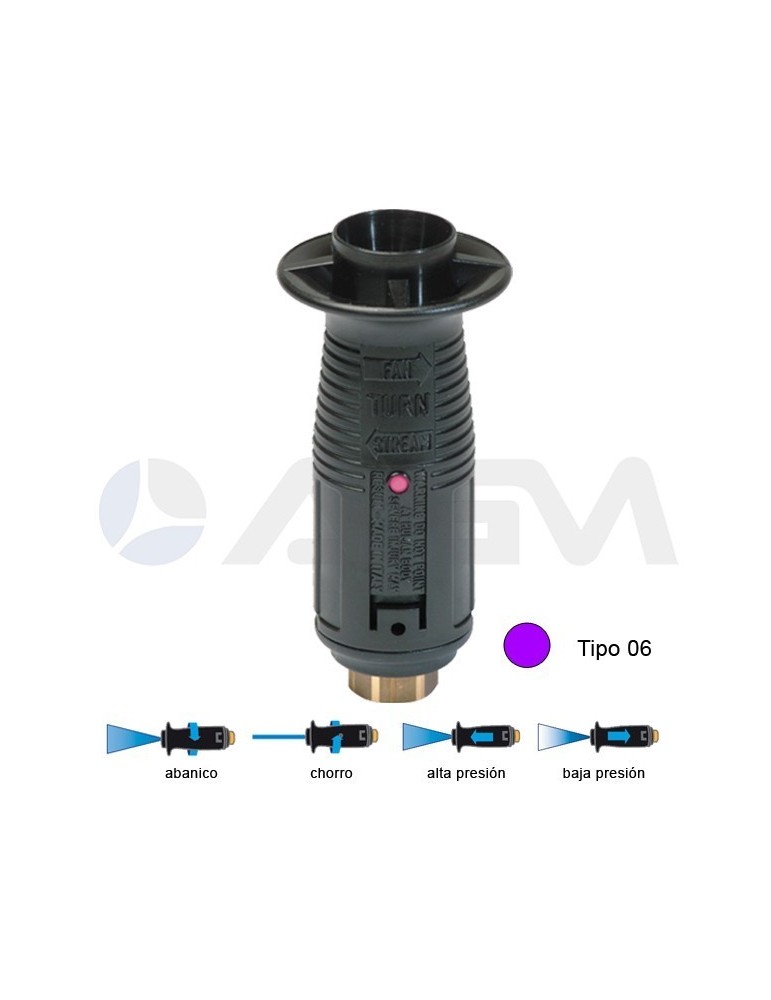 T10P BOQUILLA ÁNGULO VARIABLE TIPO 06 -VIOLETA.