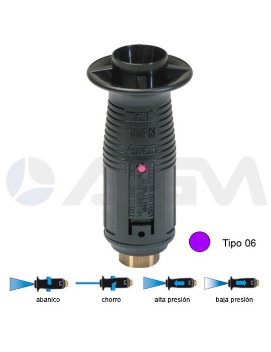 T10P BOQUILLA ÁNGULO VARIABLE TIPO 06 -VIOLETA.