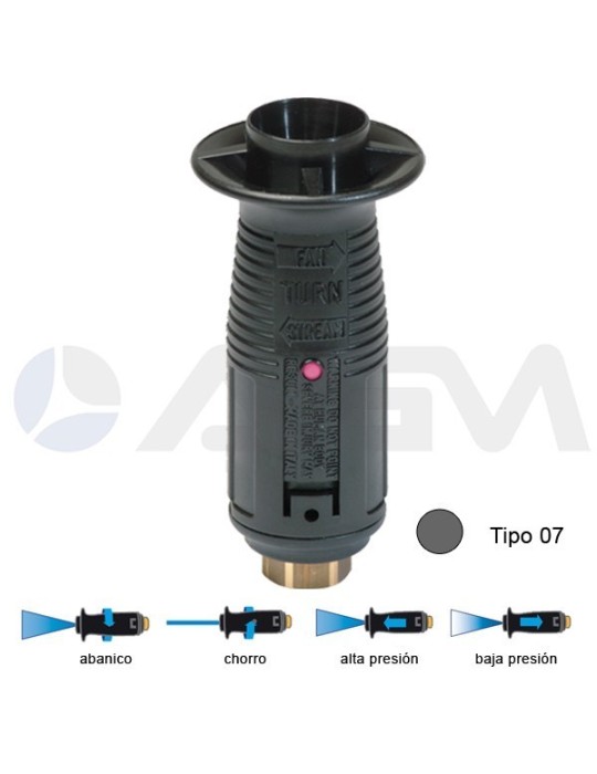 T10P BOQUILLA ÁNGULO VARIABLE TIPO 07 -GRIS.