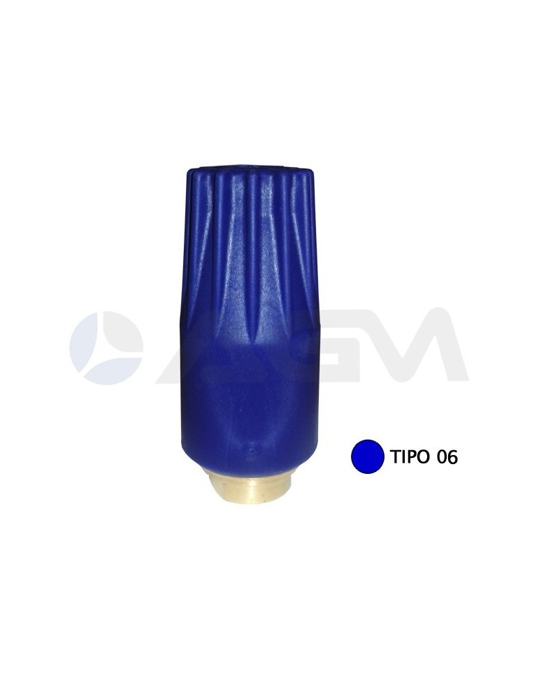 BOQUILLA ROTATIVA ALTA PRESION "UR25" TIPO 06 AZUL OSCURO