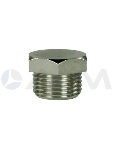 TAPON HEXAGONAL LATON G. 1/8"M PRESION MAXIMA 250 BAR.