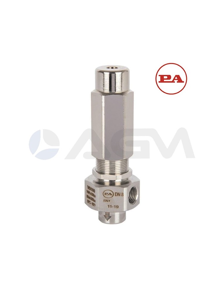 VS100 INOX 316L VÁLVULA DE SEGURIDAD.