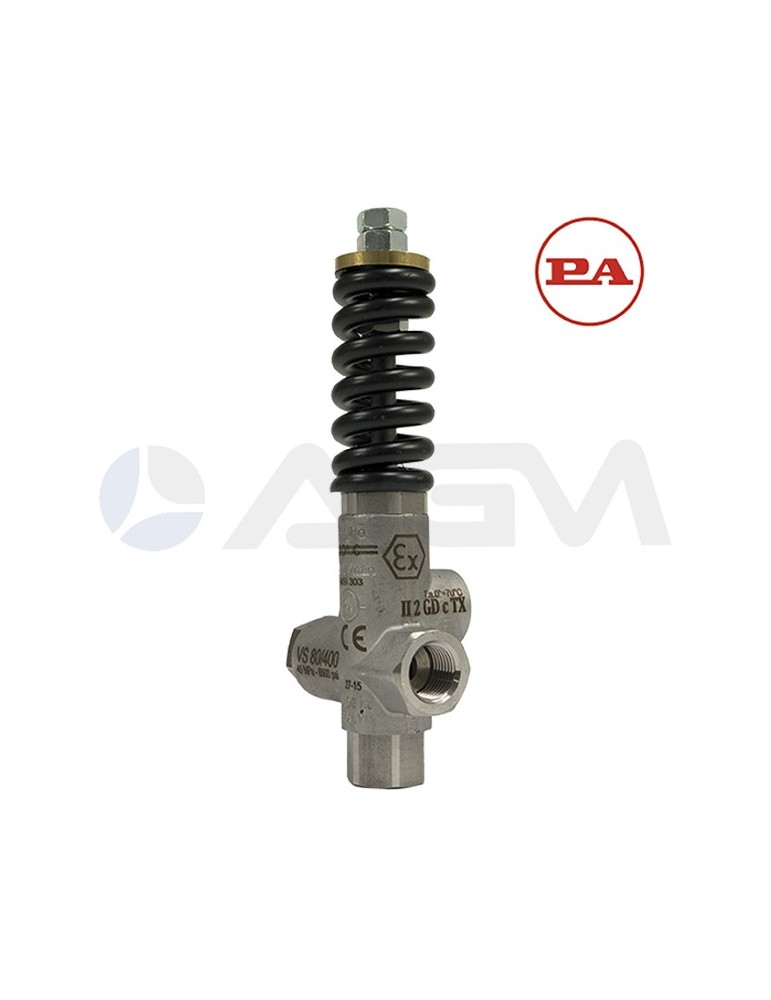 VS80/400 AISI 303 VÁLVULA DE SEGURIDAD.