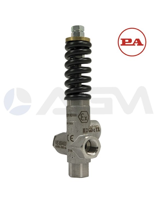 VS80/400 AISI 303 VÁLVULA DE SEGURIDAD.