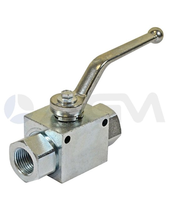 LLAVE DE BOLA 2 VÍAS ACERO CARBONO DN20 3/4"H-H BSP-420 Bar.