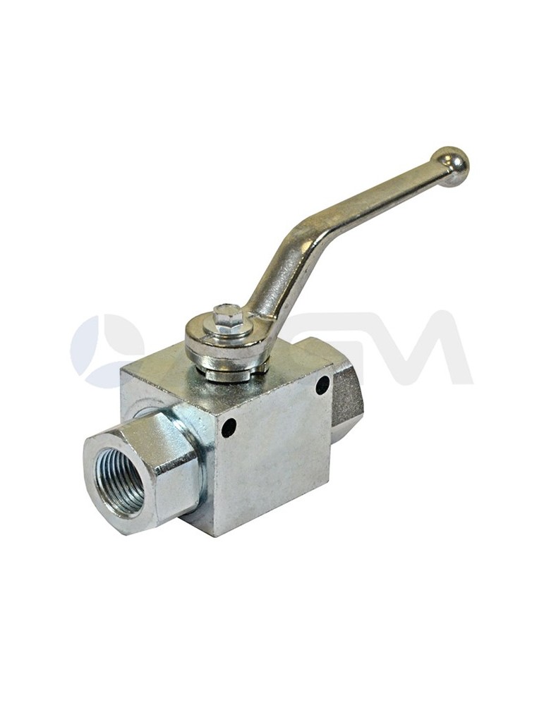 LLAVE DE BOLA 2 VÍAS ACERO CARBONO DN25 1"H-H BSP-315 Bar.