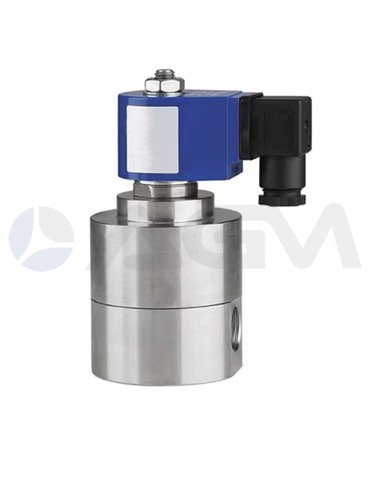 ELECTROVÁLVULA ALTA PRESIÓN-SS316L-NC-300 BAR-1/4"HH-24VCC.