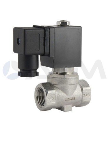 ELECTROVÁLVULA BAJA PRESIÓN-INOX-NC-16 BAR-1/4"HH-24VCC.