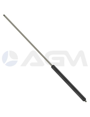 SUTTNER LANZA LAVADO RECTA NEGRA "ST-007" 1200mm. CINCADA E. G. 1/4"M-S. 1/4"M SIN PORTABOQUILLA.
