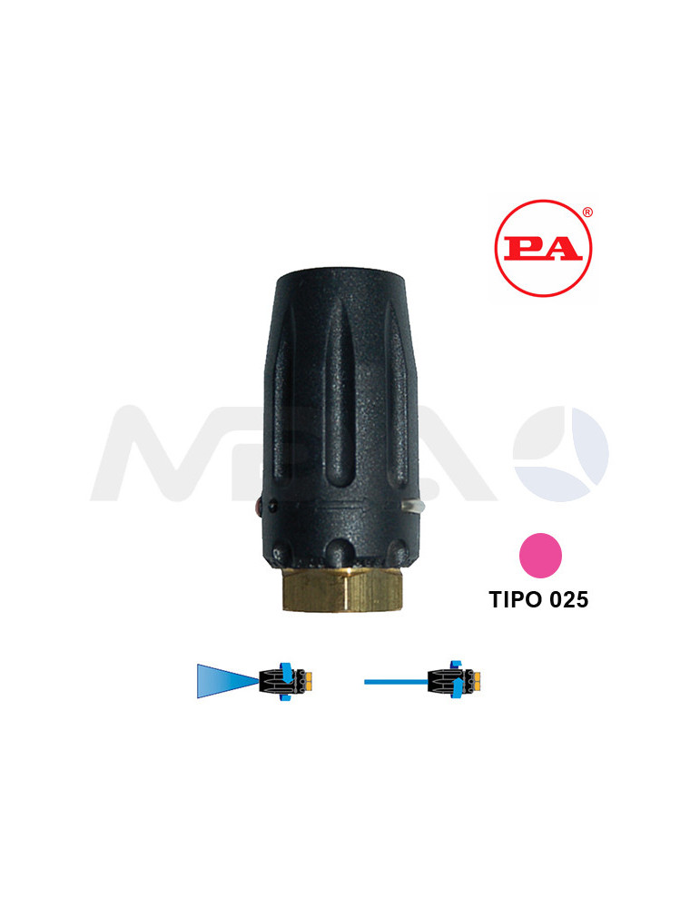 VAN BOQUILLA ÁNGULO VARIABLE TIPO 025-ROSA.