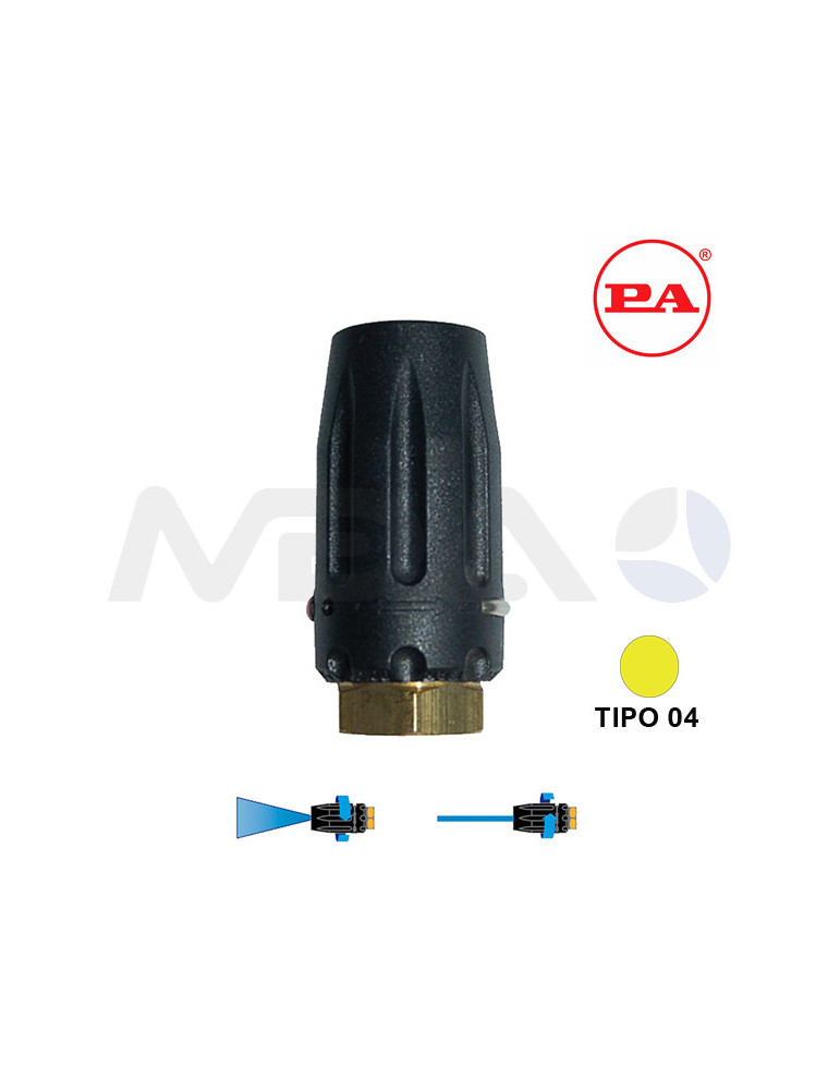 VAN BOQUILLA ÁNGULO VARIABLE TIPO 04-AMARILLA.