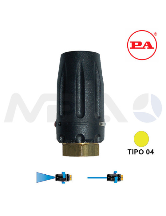 VAN BOQUILLA ÁNGULO VARIABLE TIPO 04-AMARILLA.