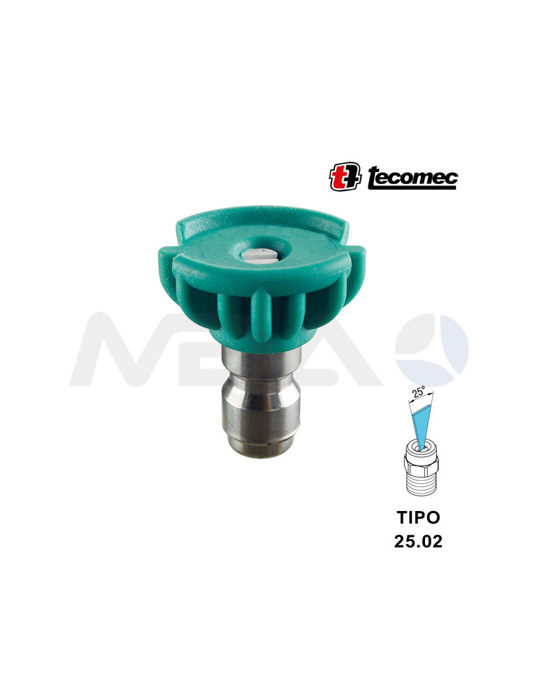 BOQUILLA ENCHUFE RÁPIDO Ø11,7mm ÁNGULO: 25° TIPO 02.