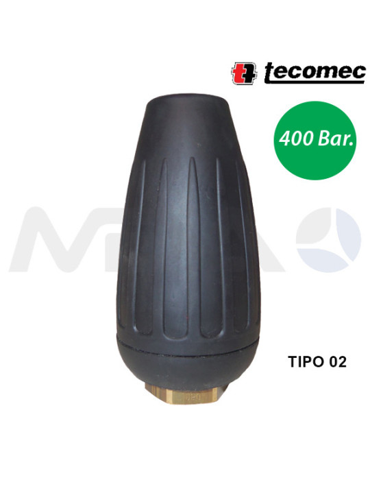 BOQUILLA TURBO ROTATIVA "ROTOJET400" TIPO 02.