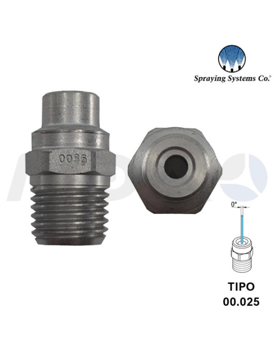 BOQUILLA ALTA PRESIÓN 1/4"H NPT- ÁNGULO: 0° TIPO 025.