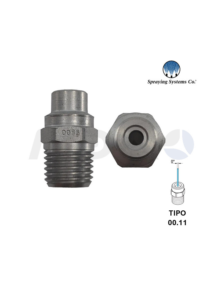 BOQUILLA ALTA PRESIÓN 1/4"H NPT- ÁNGULO: 0° TIPO 11.