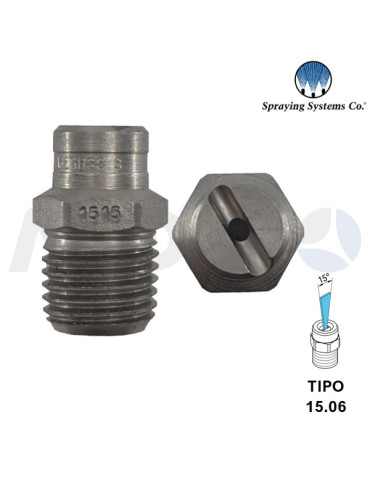 BOQUILLA ALTA PRESIÓN 1/4"H NPT- ÁNGULO: 15° TIPO 06.