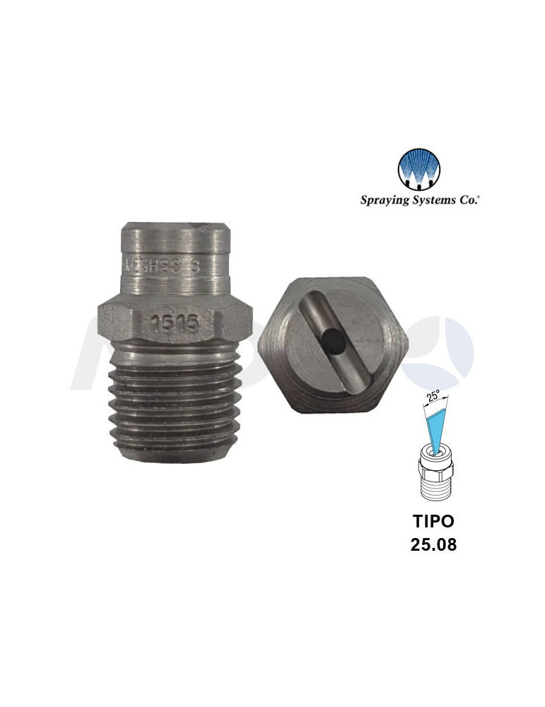BOQUILLA ALTA PRESIÓN 1/4"H NPT- ÁNGULO: 25° TIPO 08.
