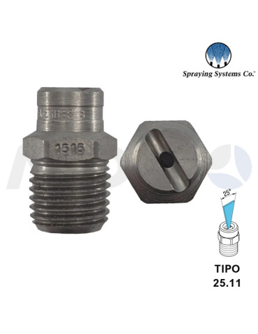 BOQUILLA ALTA PRESIÓN 1/4"H NPT- ÁNGULO: 25° TIPO 11.