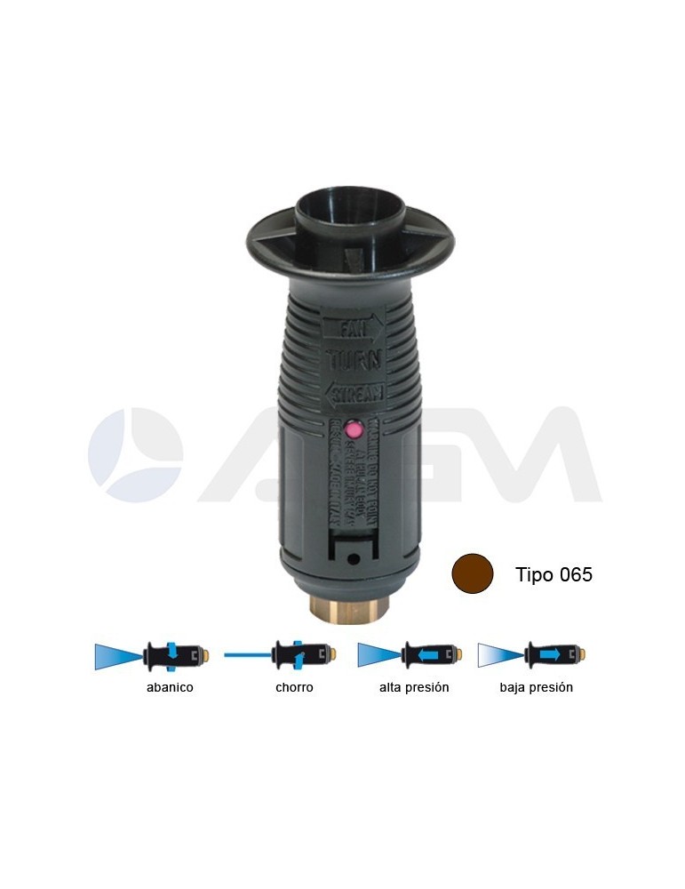 T10P BOQUILLA ÁNGULO VARIABLE TIPO 065 -MARRÓN.