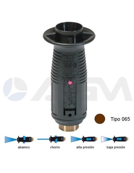 T10P BOQUILLA ÁNGULO VARIABLE TIPO 065 -MARRÓN.