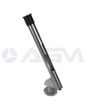 PORTA-LANZA INOX CON FRENO Y MUELLE 700 mm.