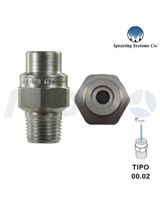 BOQUILLA ALTA PRESIÓN 1/8"H NPT- ÁNGULO: 00° TIPO 02.