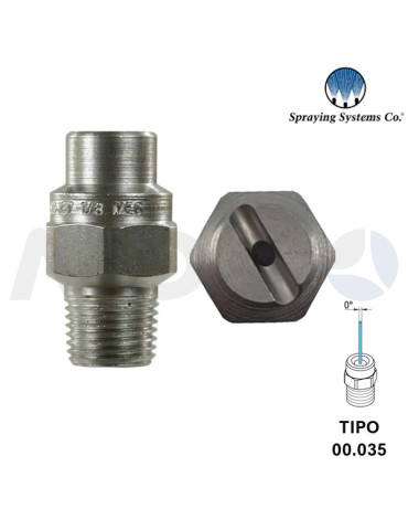 BOQUILLA ALTA PRESIÓN 1/8"H NPT- ÁNGULO: 00° TIPO 035.