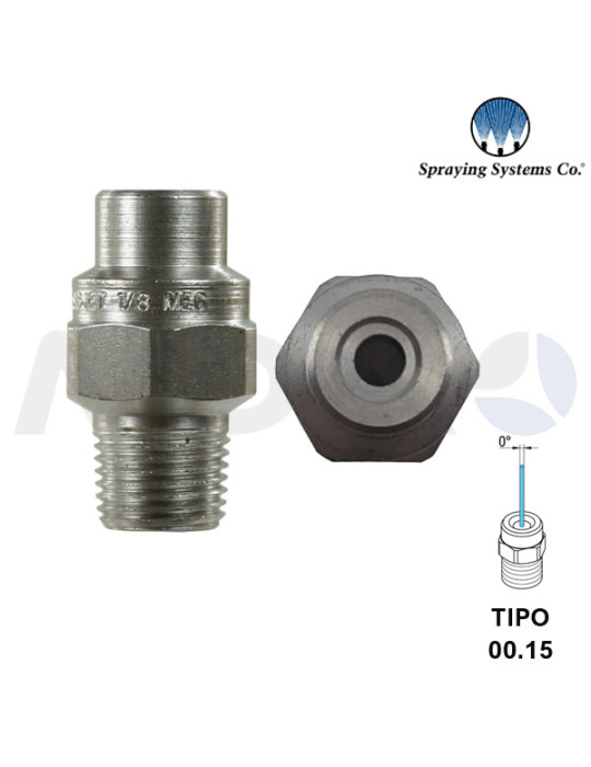 BOQUILLA ALTA PRESIÓN 1/8"H NPT- ÁNGULO: 00° TIPO 15.