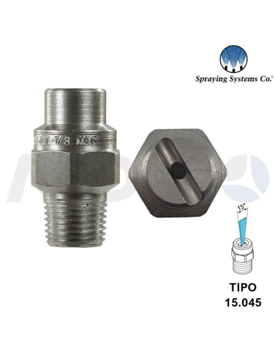 BOQUILLA ALTA PRESIÓN 1/8"H NPT- ÁNGULO: 15° TIPO 045.