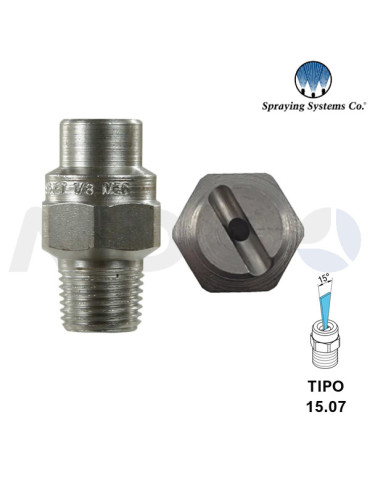 BOQUILLA ALTA PRESIÓN 1/8"H NPT- ÁNGULO: 15° TIPO 07.