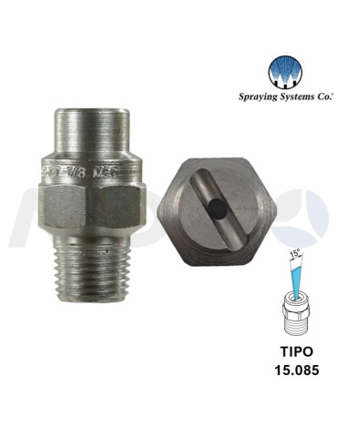 BOQUILLA ALTA PRESIÓN 1/8"H NPT- ÁNGULO: 15° TIPO 085.
