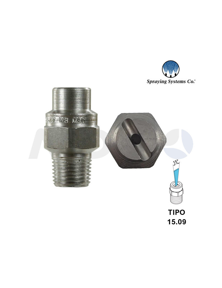 BOQUILLA ALTA PRESIÓN 1/8"H NPT- ÁNGULO: 15° TIPO 09.