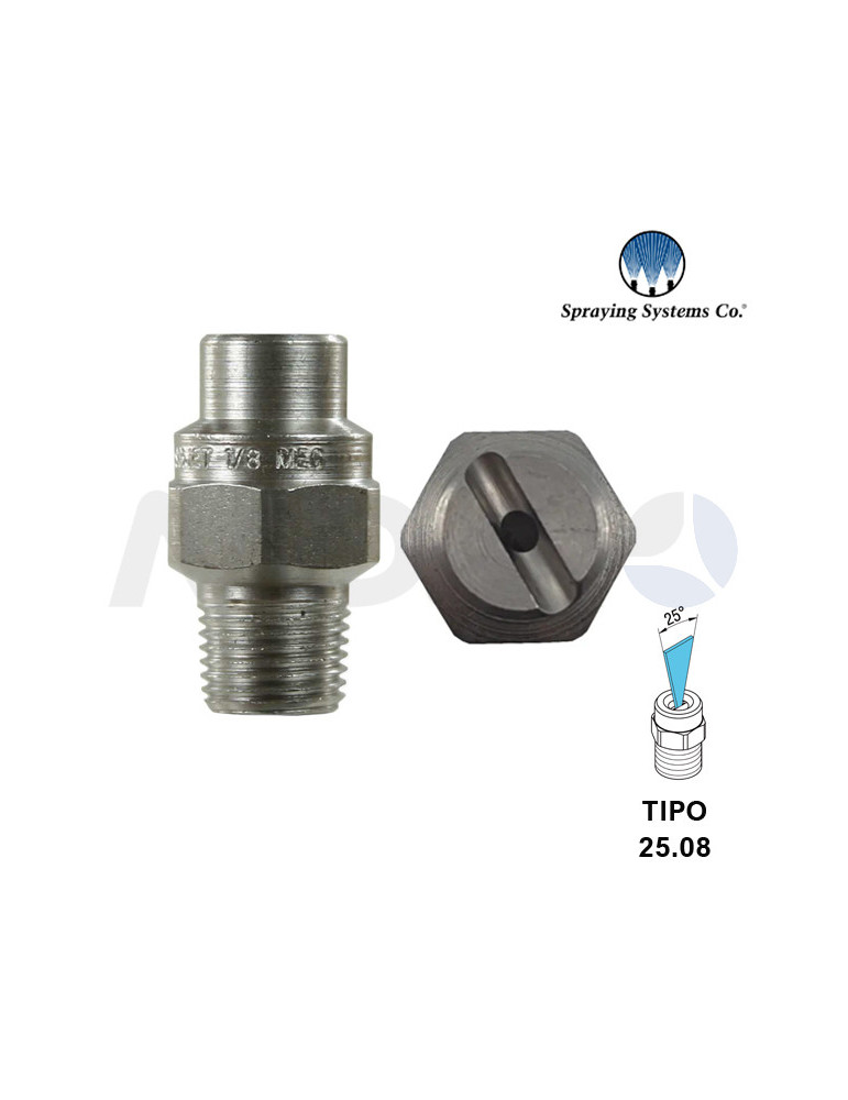 BOQUILLA ALTA PRESIÓN 1/8"H NPT- ÁNGULO: 25° TIPO 08.