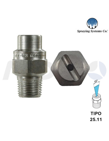 BOQUILLA ALTA PRESIÓN 1/8"H NPT- ÁNGULO: 25° TIPO 11.