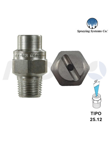 BOQUILLA ALTA PRESIÓN 1/8"H NPT- ÁNGULO: 25° TIPO 12.
