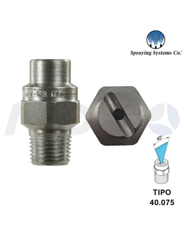 BOQUILLA ALTA PRESIÓN 1/8"H NPT- ÁNGULO: 40° TIPO 075.