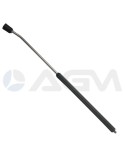 LANZA LAVADO "SF40" +"MV114" NEGRA 700mm. INOXIDABLE E. G. 1/4"M-S. G. 1/4"H NPT.