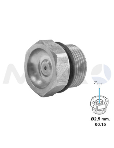 BOQUILLA INOX M15x1M Ø2,5mm (15) - LM25.