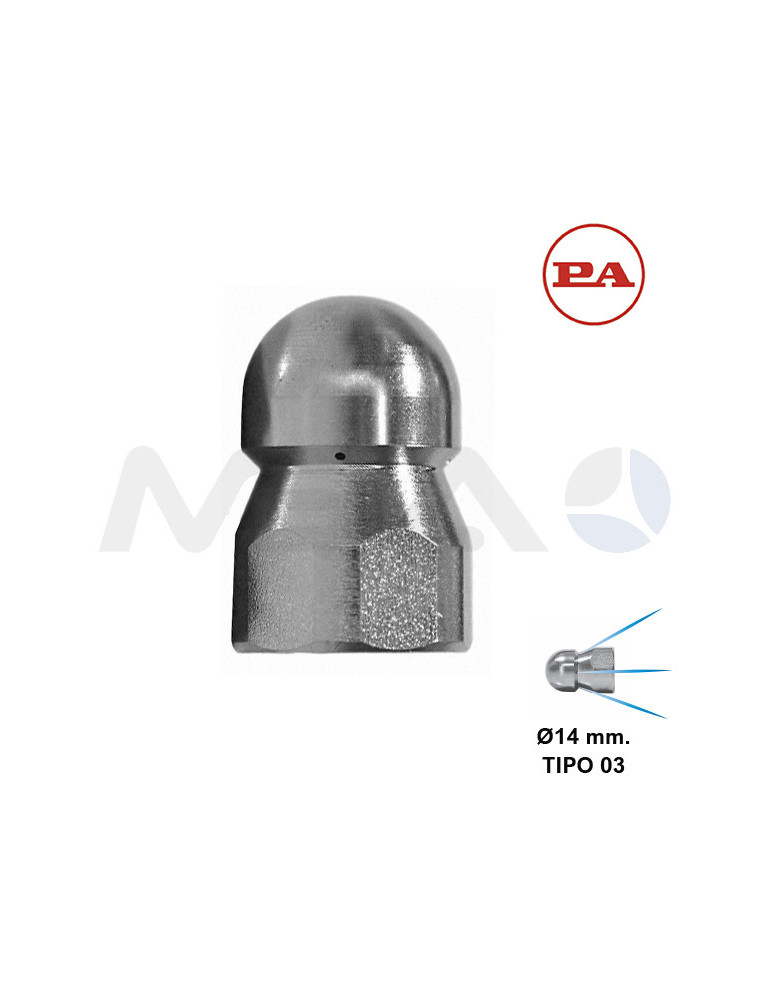 ST3 BOQUILLA LIMPIEZA TUBERÍAS TIPO 03- 1/8"H-Ø14MM.