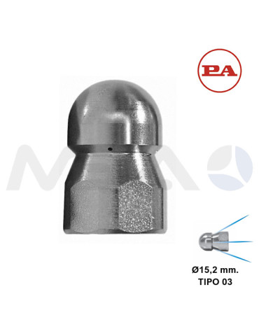 ST3 BOQUILLA LIMPIEZA TUBERÍAS TIPO 03- 1/4"H-Ø15,2MM.