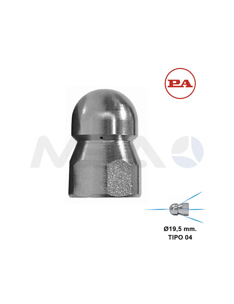 ST4 BOQUILLA LIMPIEZA TUBERÍAS TIPO 04- 3/8"H-Ø19,5MM.