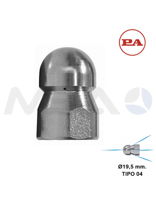 ST4 BOQUILLA LIMPIEZA TUBERÍAS TIPO 04- 3/8"H-Ø19,5MM.