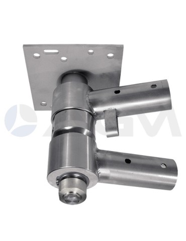 SOPORTE "B" BRAZO LAVADO INOX 360°