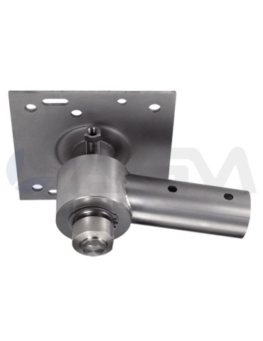 SOPORTE "D" INCLINADO BRAZO LAVADO INOX 360°