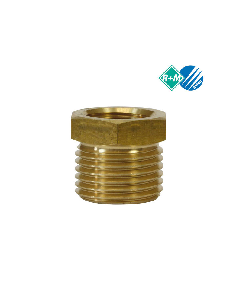 RACOR REDUCTOR 1/2"H-3/4"M LATÓN.