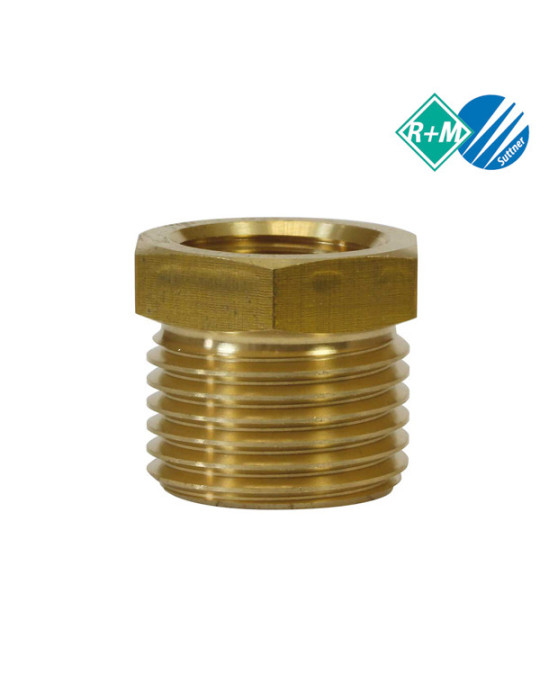 RACOR REDUCTOR 1/2"H-3/4"M LATÓN.